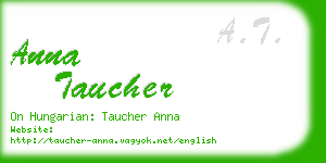 anna taucher business card